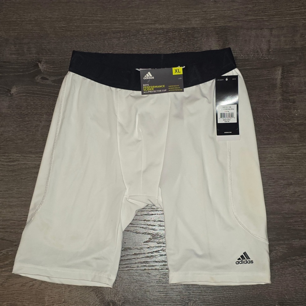 ADIDAS BOYS PERFORMANCE SLIDER WITH PROTECTIVE CUP